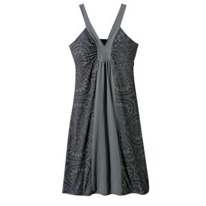 Patagonia Women’s Corrine Dress Grey Smoke Tank Athletic Mini Mosiac Sz XS